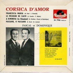[Pochette de Corsica d’amor (PASCAL ET DOMINIQUE) - verso]