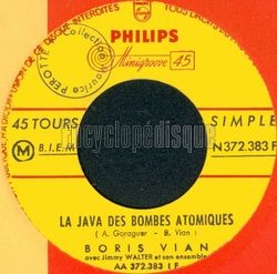[Pochette de La java des bombes atomiques (Boris VIAN)]