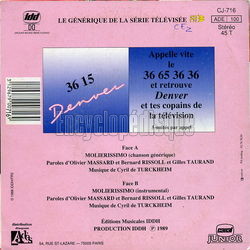 [Pochette de Molirissimo (T.V. (Tlvision)) - verso]