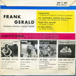 [Pochette de Clmentine (Frank GRALD) - verso]