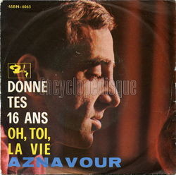 [Pochette de Donne tes 16 ans (Charles AZNAVOUR)]