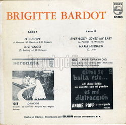 [Pochette de B. B. (Brigitte BARDOT) - verso]