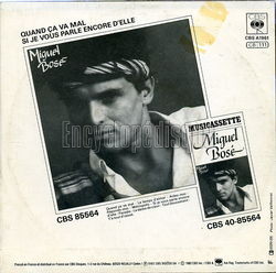 [Pochette de Quand a va mal (Miguel BOS) - verso]