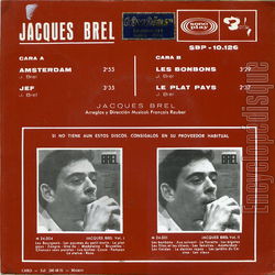 [Pochette de Amsterdam (Jacques BREL) - verso]