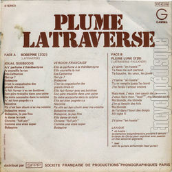 [Pochette de Bobpine (Plume LATRAVERSE) - verso]