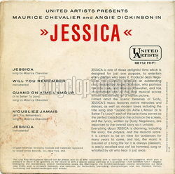 [Pochette de Jessica (La sage-femme, le cur et le Bon Dieu) (Maurice CHEVALIER) - verso]