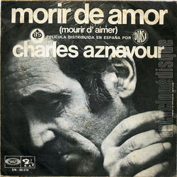 [Pochette de Morir de amor (Charles AZNAVOUR) - verso]