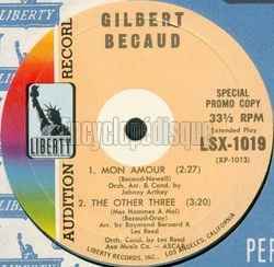 [Pochette de Mon amour (Gilbert BCAUD)]