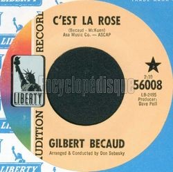 [Pochette de C’est la rose (Gilbert BCAUD)]