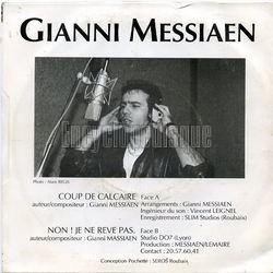 [Pochette de Coup de calcaire (Gianni MESSIAEN) - verso]