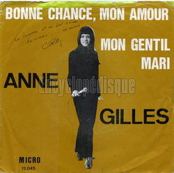 [Pochette de Bonne chance mon amour (Anne GILLES)]