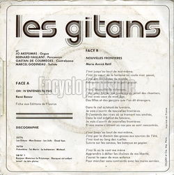 [Pochette de Nouvelles frontires (Les GITANS) - verso]