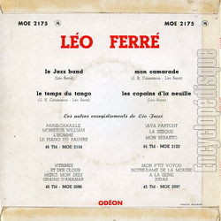 [Pochette de Le jazz band (Lo FERR) - verso]