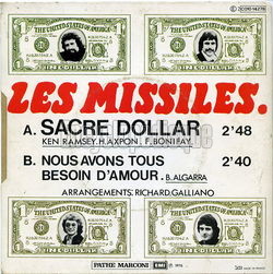 [Pochette de Sacr dollar (Les MISSILES) - verso]