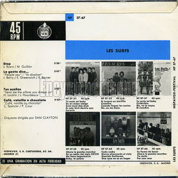 [Pochette de Stop ! (Les SURFS) - verso]