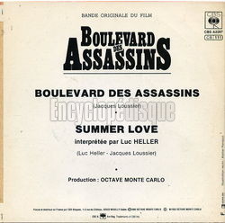 [Pochette de Boulevard des assassins (B.O.F.  Films ) - verso]