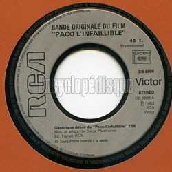 [Pochette de Paco l’infaillible (B.O.F.  Films )]