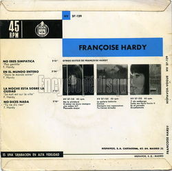 [Pochette de La noche esta siubre la ciudad (Franoise HARDY) - verso]