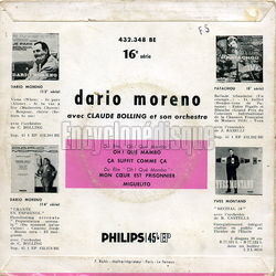 [Pochette de Oh ! Que mambo - 16me srie (Dario MORENO) - verso]