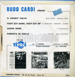 [Pochette de Il aurait fallu (Rudo CARDI) - verso]