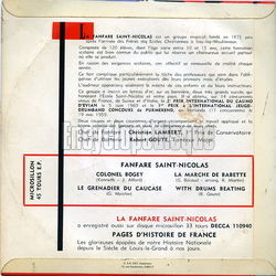 [Pochette de Colonel Bogey (FANFARE SAINT NICOLAS) - verso]