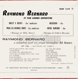 [Pochette de Vous fait danser - N1 (Raymond BERNARD) - verso]