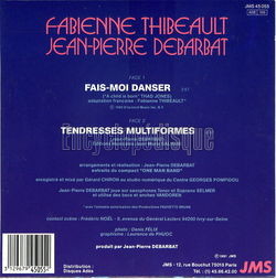 [Pochette de Fais-moi danser (Fabienne THIBEAULT et Jean-Pierre DEBARBAT) - verso]