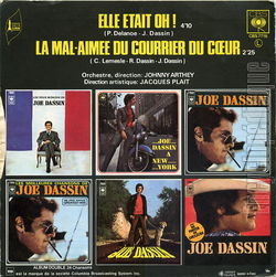 [Pochette de Elle tait oh (Joe DASSIN) - verso]