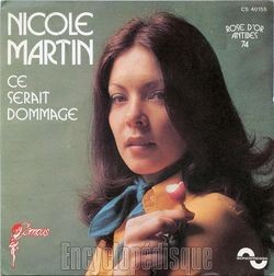 [Pochette de Ce serait dommage (Nicole MARTIN)]