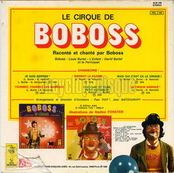 [Pochette de Le cirque de Boboss (BOBOSS LE CLOWN) - verso]