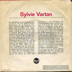 [Pochette de Dans tes bras (Sylvie VARTAN) - verso]