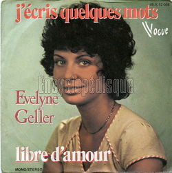 [Pochette de J’cris quelques mots (Evelyne GELLER)]
