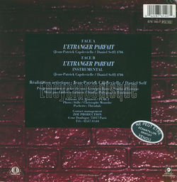 [Pochette de L’tranger parfait (ric GALLIANO) - verso]