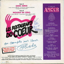 [Pochette de Sans abris (AMOUR (2)) - verso]