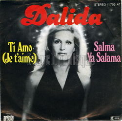 [Pochette de Ti amo (je t’aime) (DALIDA)]