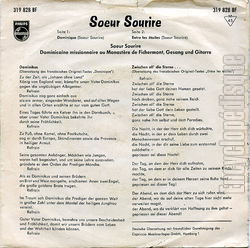 [Pochette de Dominique (SOEUR SOURIRE) - verso]