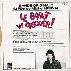 [Pochette de Le Bahut va craquer (B.O.F.  Films ) - verso]