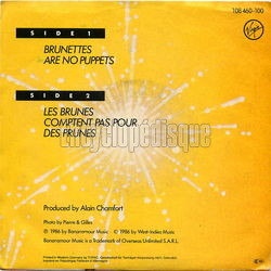 [Pochette de Brunettes are no puppets (LIO) - verso]
