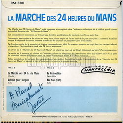 [Pochette de marche des 24 heures du Mans (Armand MOULAIN) - verso]