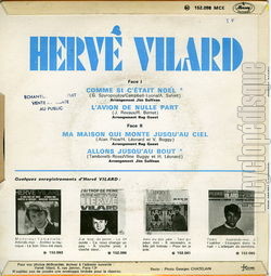 [Pochette de Comme si c’tait Nol (Herv VILARD) - verso]