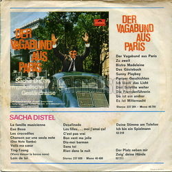 [Pochette de Eine Tr fiel zu (Sacha DISTEL) - verso]