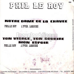 [Pochette de Notre Dame de la Chave (Phil le ROY) - verso]