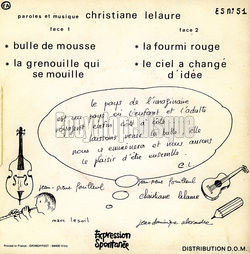 [Pochette de Voyage avec la bulle (JEUNESSE) - verso]