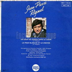 [Pochette de Un coup de grisou dans le cœur (Jean-Pierre RGINAL) - verso]