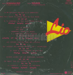[Pochette de Le banana split (LIO) - verso]