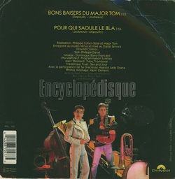 [Pochette de Bons baisers du Major Tom (MAJOR TOM) - verso]