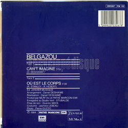 [Pochette de Can’t imagine (BELGAZOU) - verso]