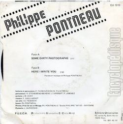 [Pochette de Some dirty photographs (Philippe PONTNEAU) - verso]
