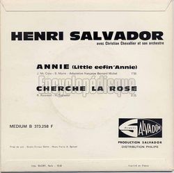 [Pochette de Annie (Henri SALVADOR) - verso]