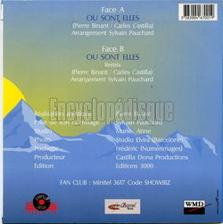 [Pochette de O sont-elles ? (Carles ALEXANDRE) - verso]